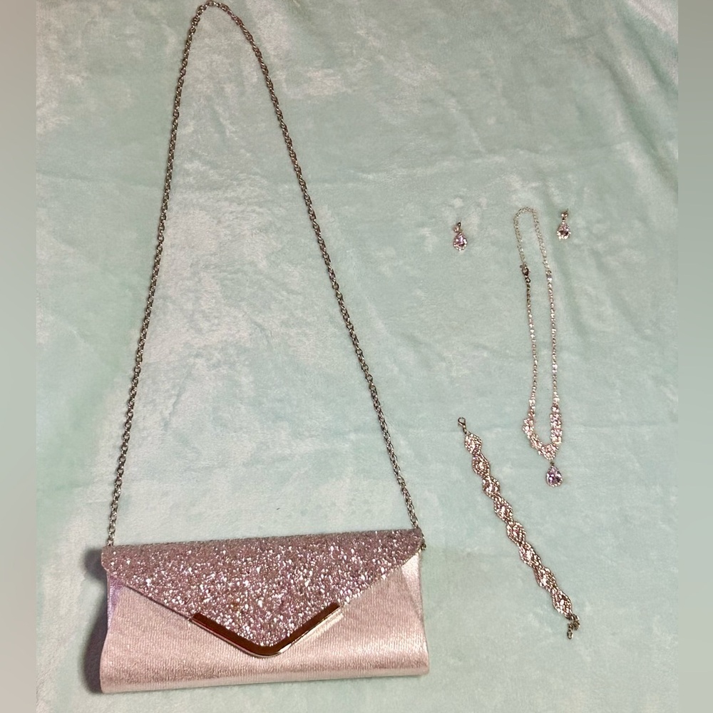 Elegant Glitter Clutch Bag